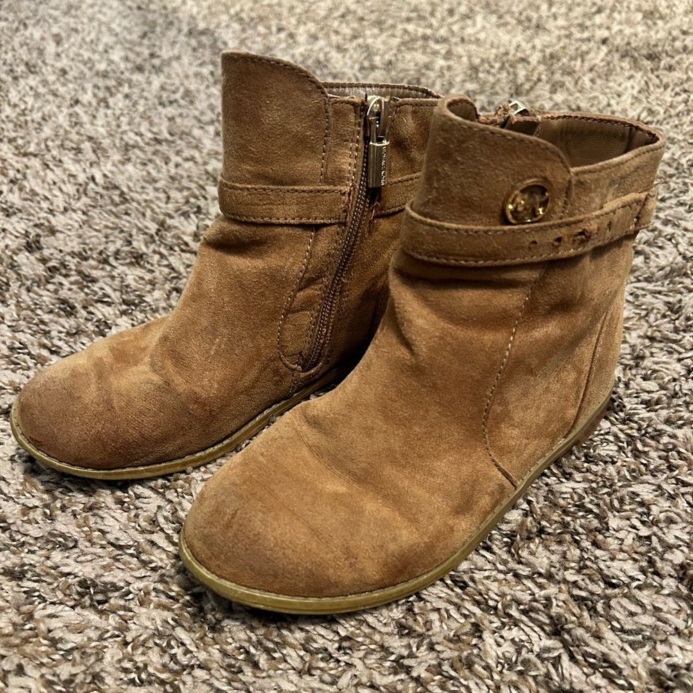Michael Kors Girl’s Emma Callie Caramel Boots size 12